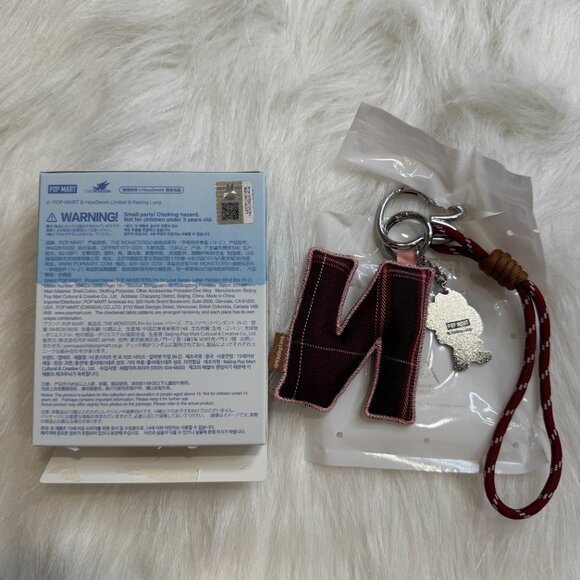 AUTHENTIC Labubu Pin for Love Plush Pendant + Letter Pendant Set – N - Picture 2 of 5